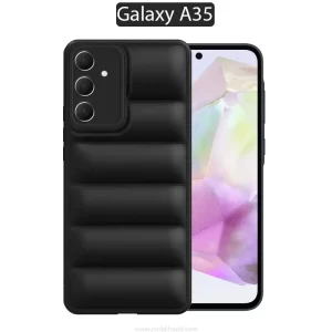 گارد پافری مناسب گوشی سامسونگ A35 5 mobkharid samsung galaxy a35 puffer case cover قاب پافری مشکی 1